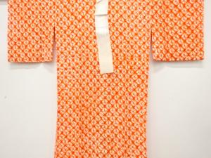 絞り　疋田模様　単衣長襦袢